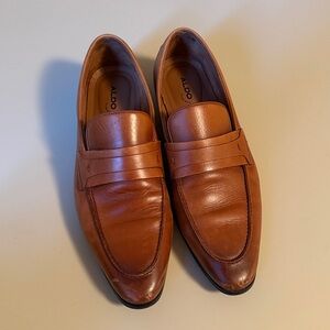 Aldo Tan Leather Loafers